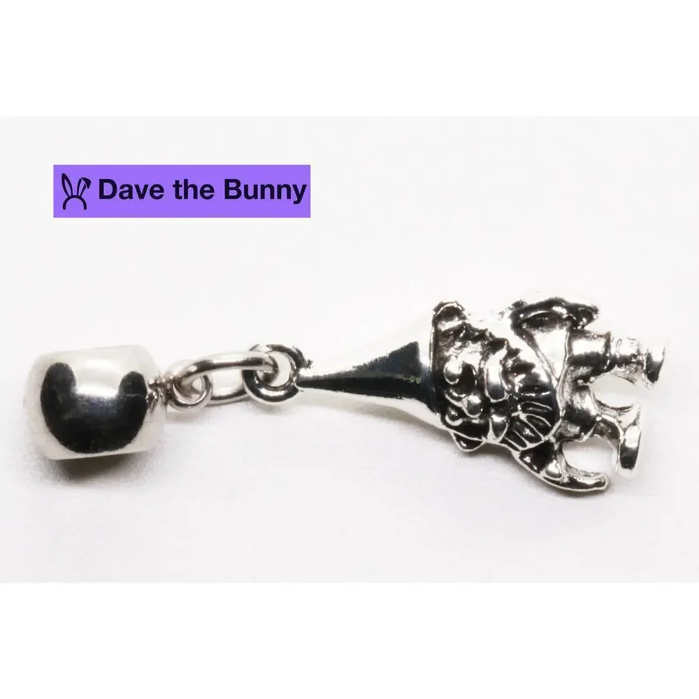 Gnomes Silver Dangle Charm Bead Gnome Pendant for Bracelet or Necklace